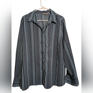 Women's Striped Blue Shirt